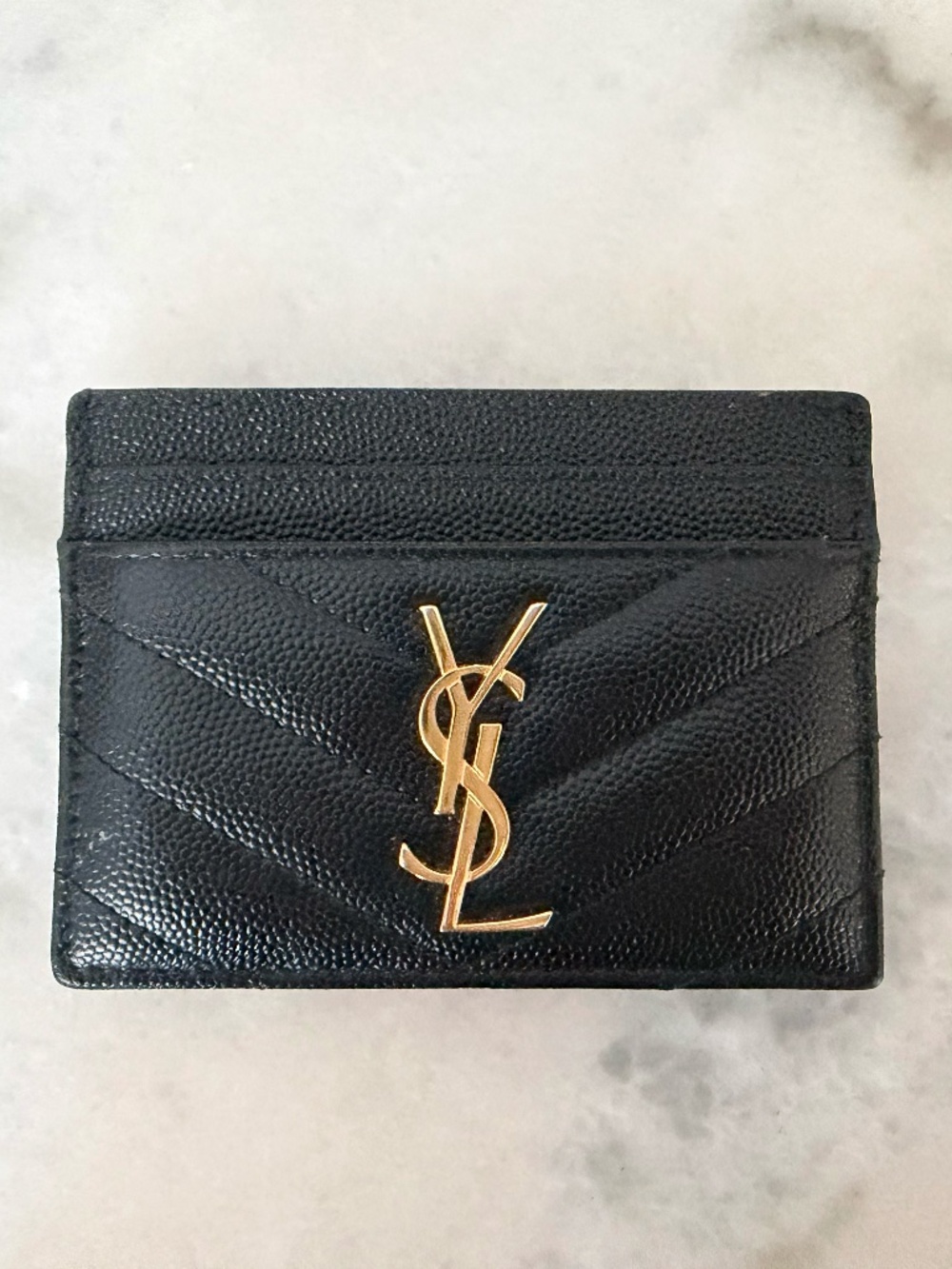 YSL Wallet Holder in Black
